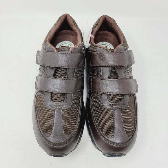 Propet Men\'s Sneakers Size 8 M Brown Leather Casual Hook N Loop Shoes main image 10